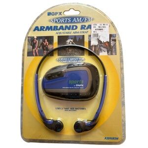 Vintage GPX Sports AM/FM Armband Radio Retro Technology New in Package